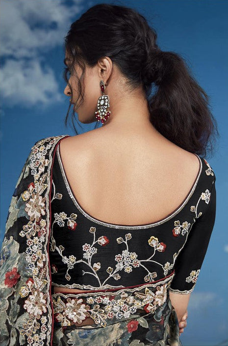 Premium garden themed designer sarees