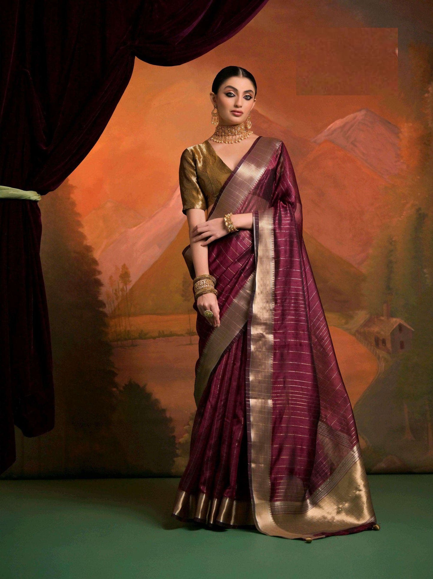 Designer silk saree