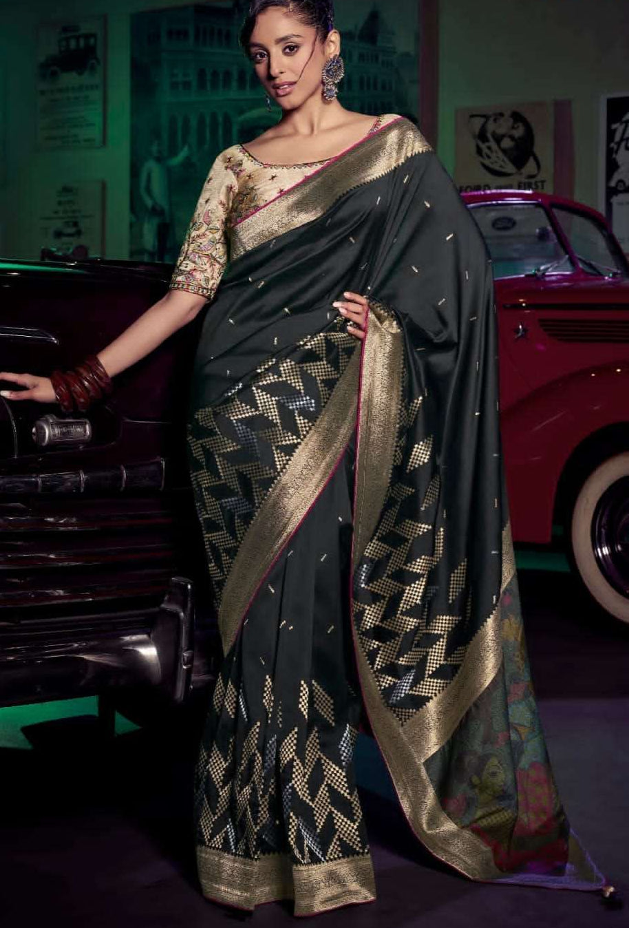 Designer silk saree